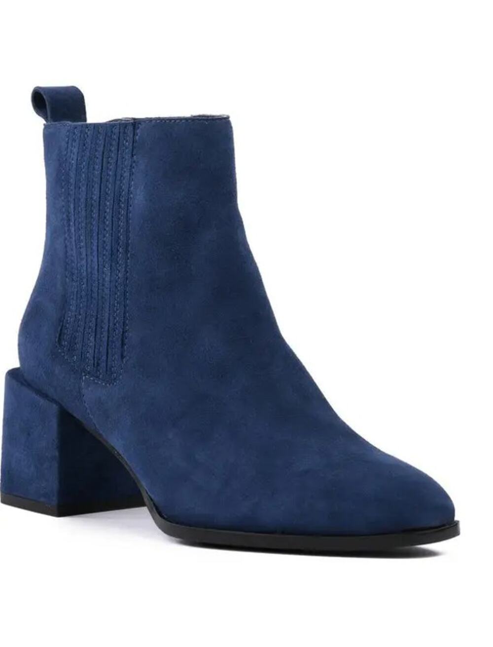 Seychelles Blue Suede Exit Strategy Stretch Ankle Chelsea Boots Sz 10